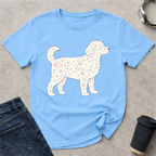 Floral Standing Doodle Silhouette T-Shirt