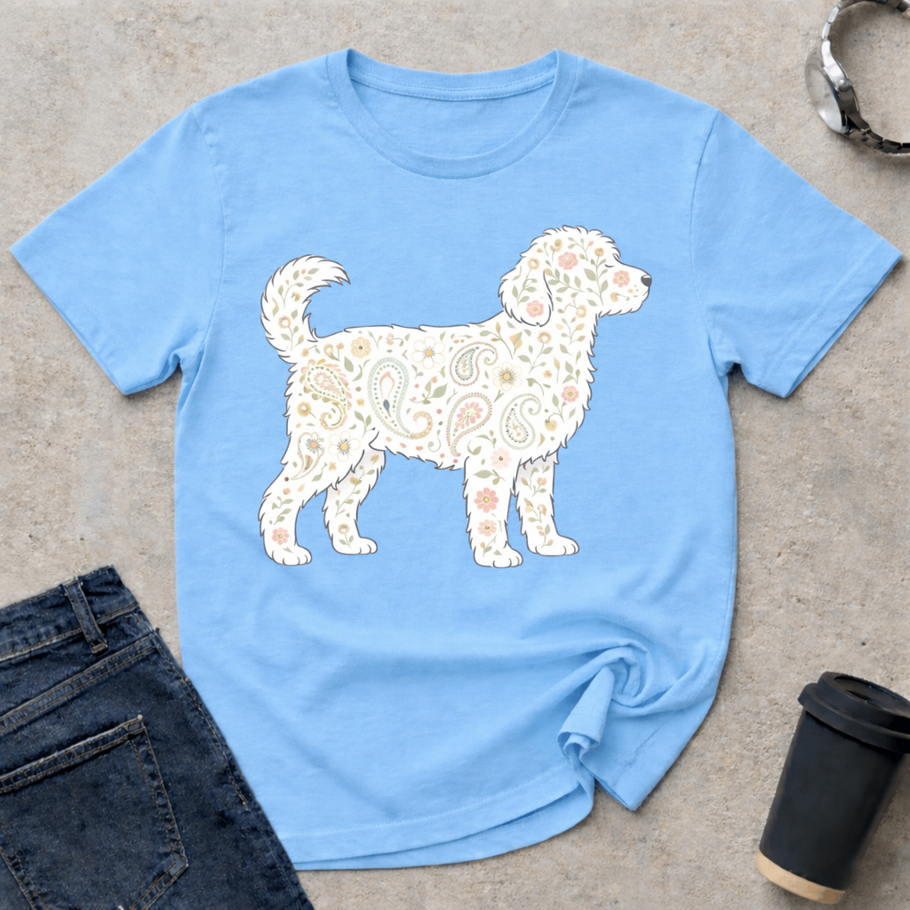 Paisley Standing Doodle Silhouette T-Shirt