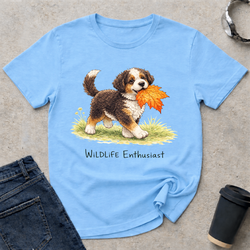 Wildlife Enthusiast Leaf T-Shirt