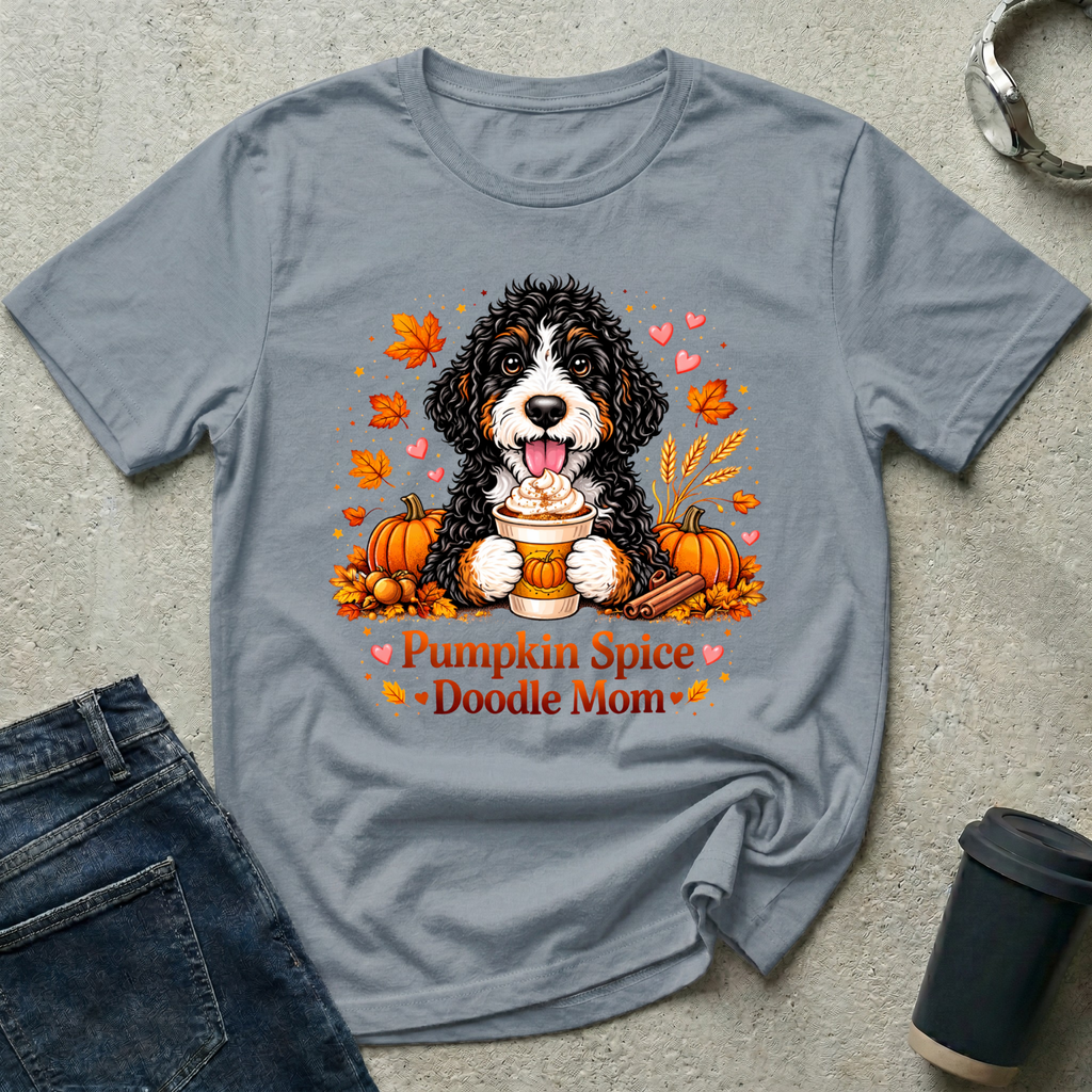 Pumpkin Spice Doodle Mom T-Shirt