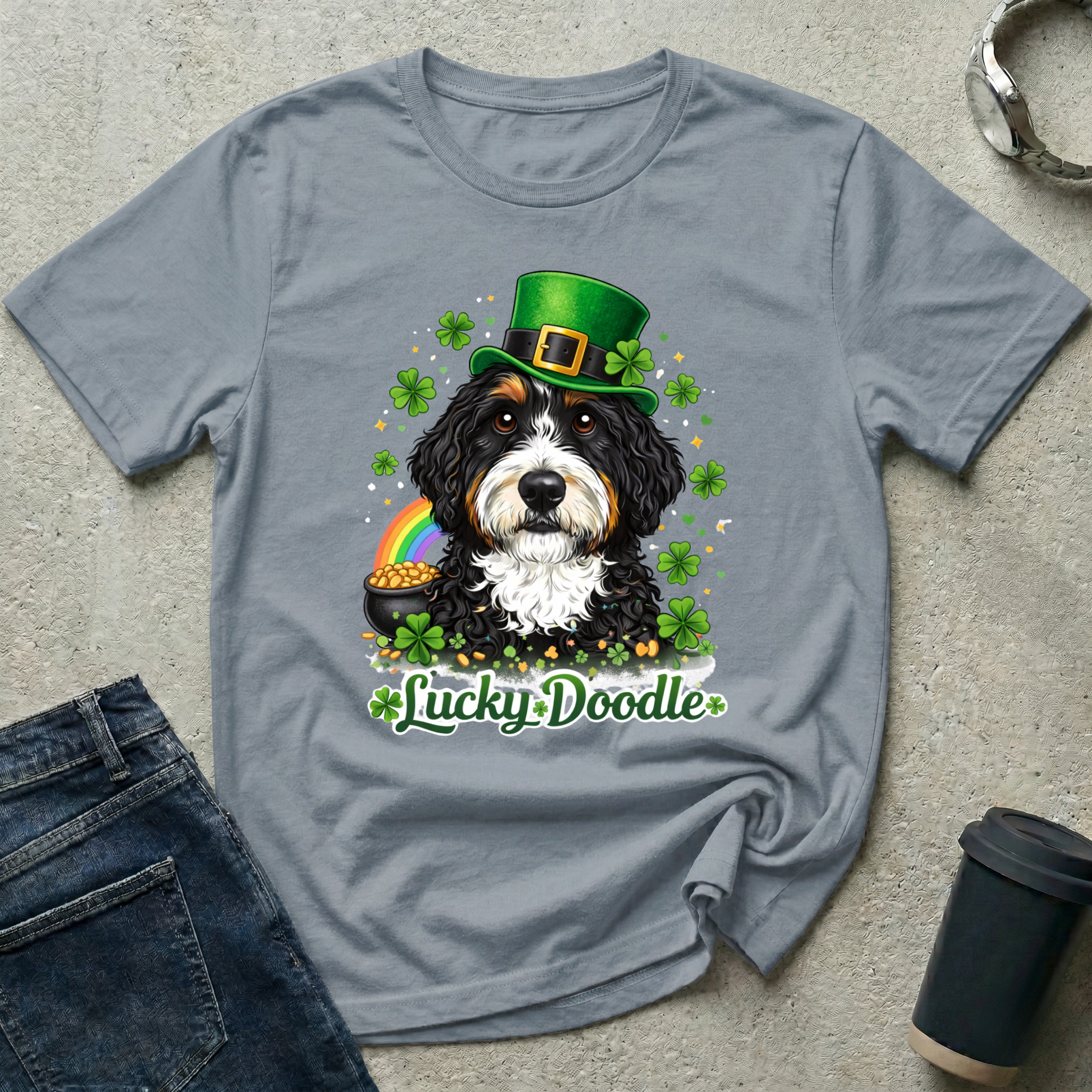 St. Patrick's Day Lucky Doodle T-Shirt