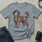 Standing Floral Bernedoodle T-Shirt