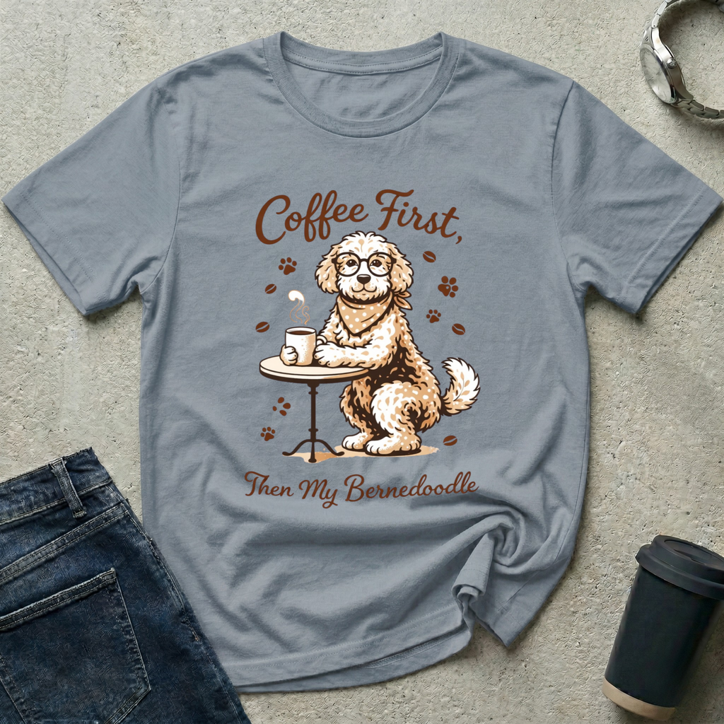 Coffee First, Then My Bernedoodle T-Shirt