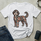 Standing Floral Bernedoodle T-Shirt