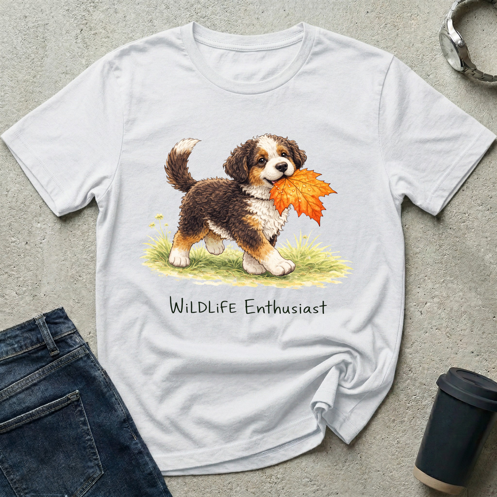 Wildlife Enthusiast Leaf T-Shirt