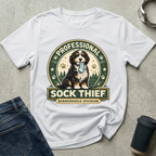 Professional Sock Thief Badge T-Shirt